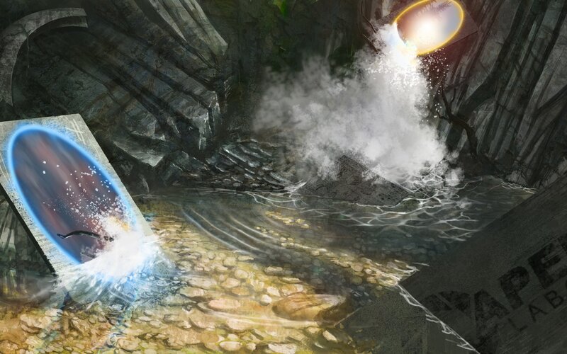 Portal in Cave Water