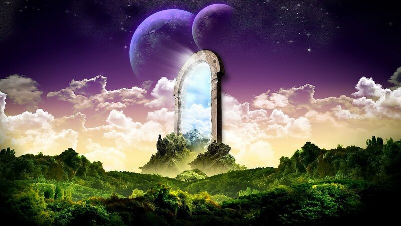 Portal in Forest Landscape