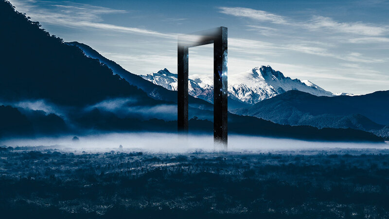 Portal in Mountain Landscape