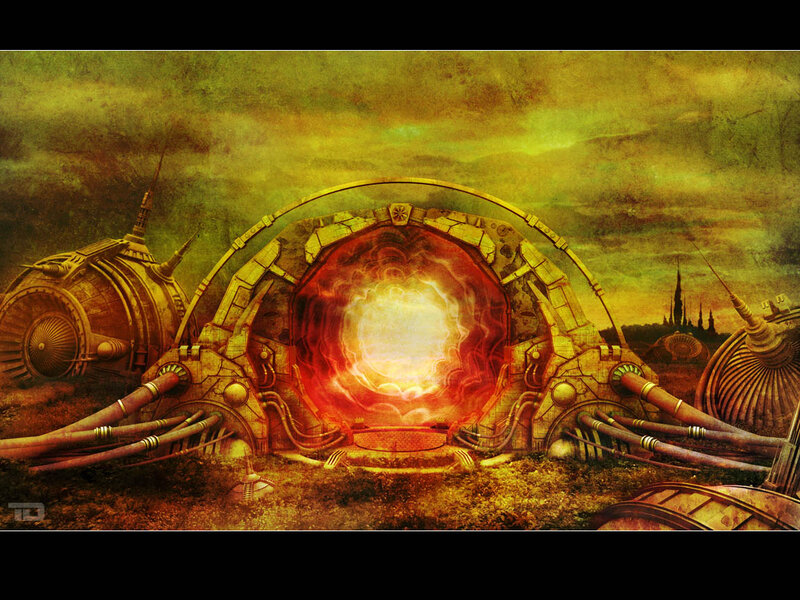 Portal in Ruined Landscape