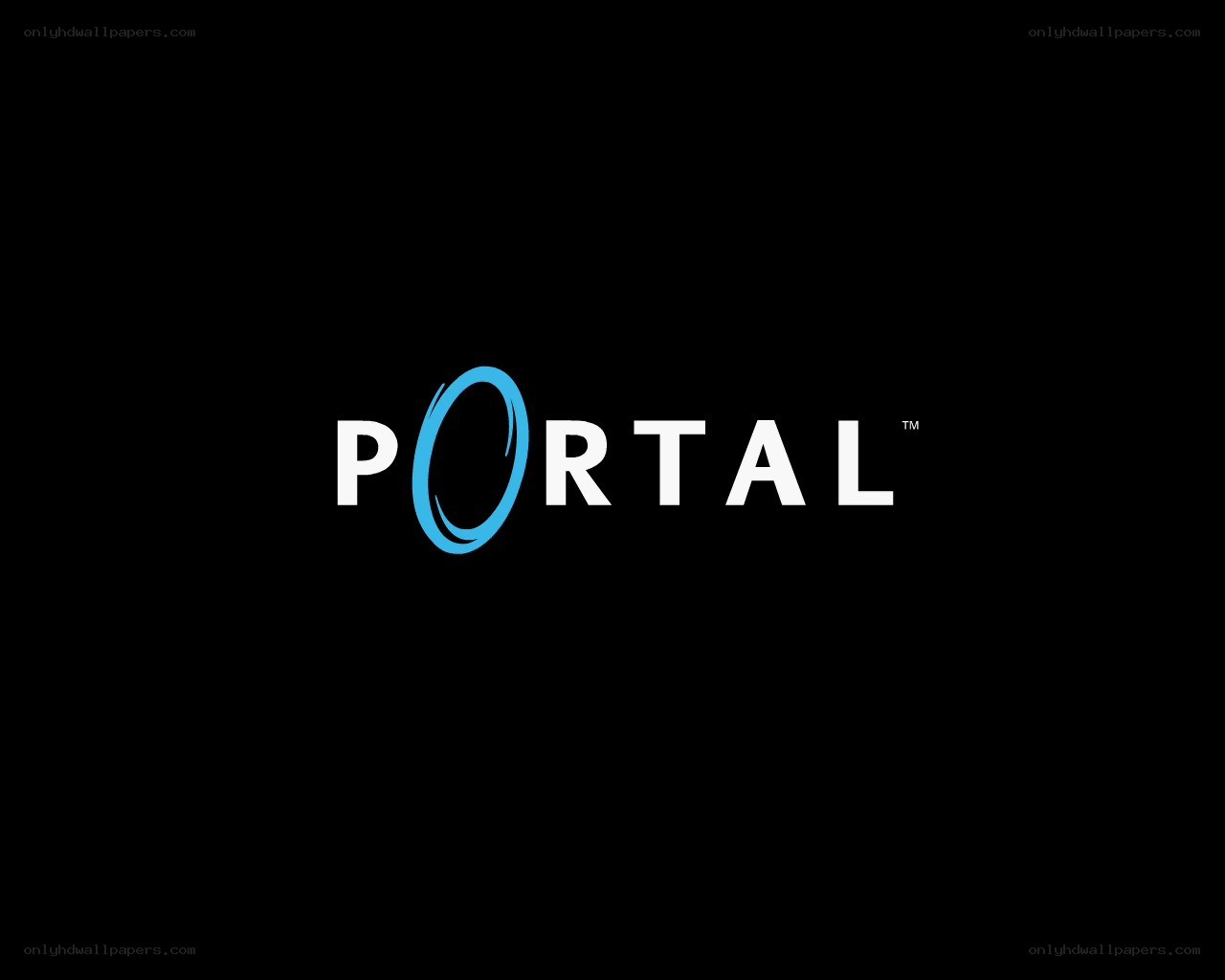 Portal logo on black
