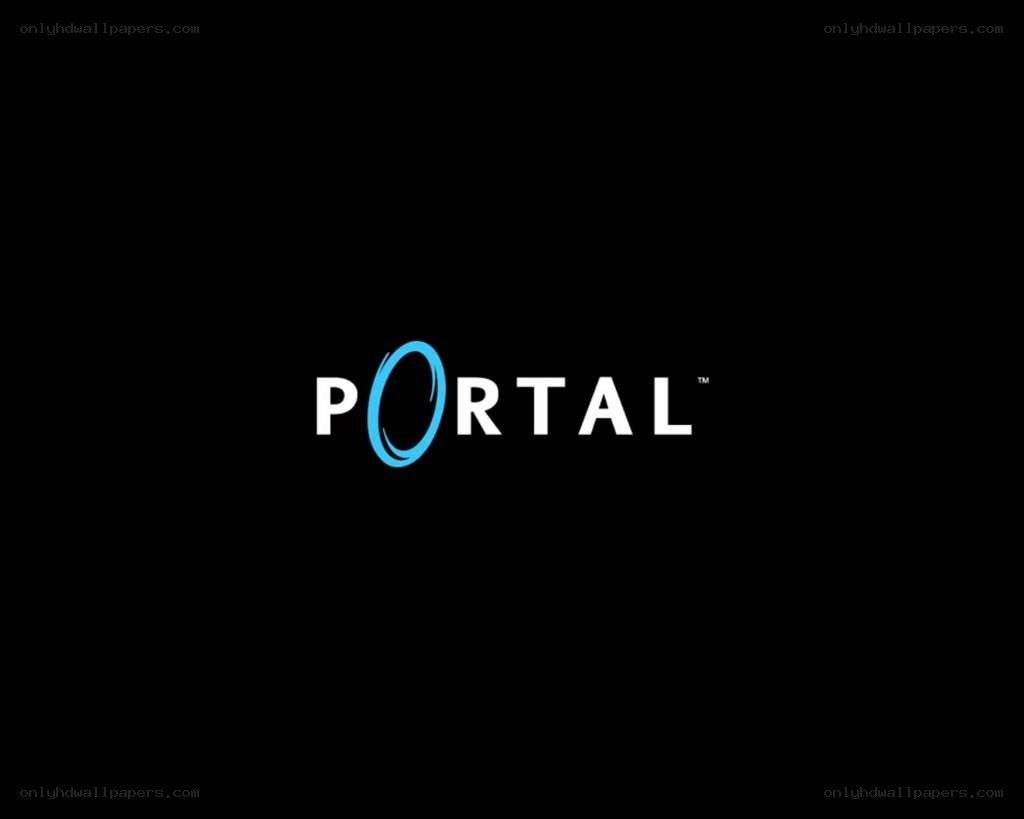 Portal logo on black