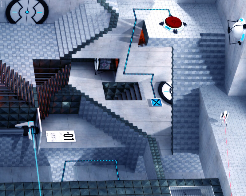 Portal puzzle chamber