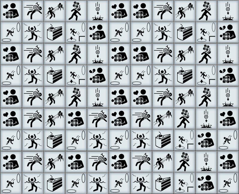 Portal puzzle grid icons