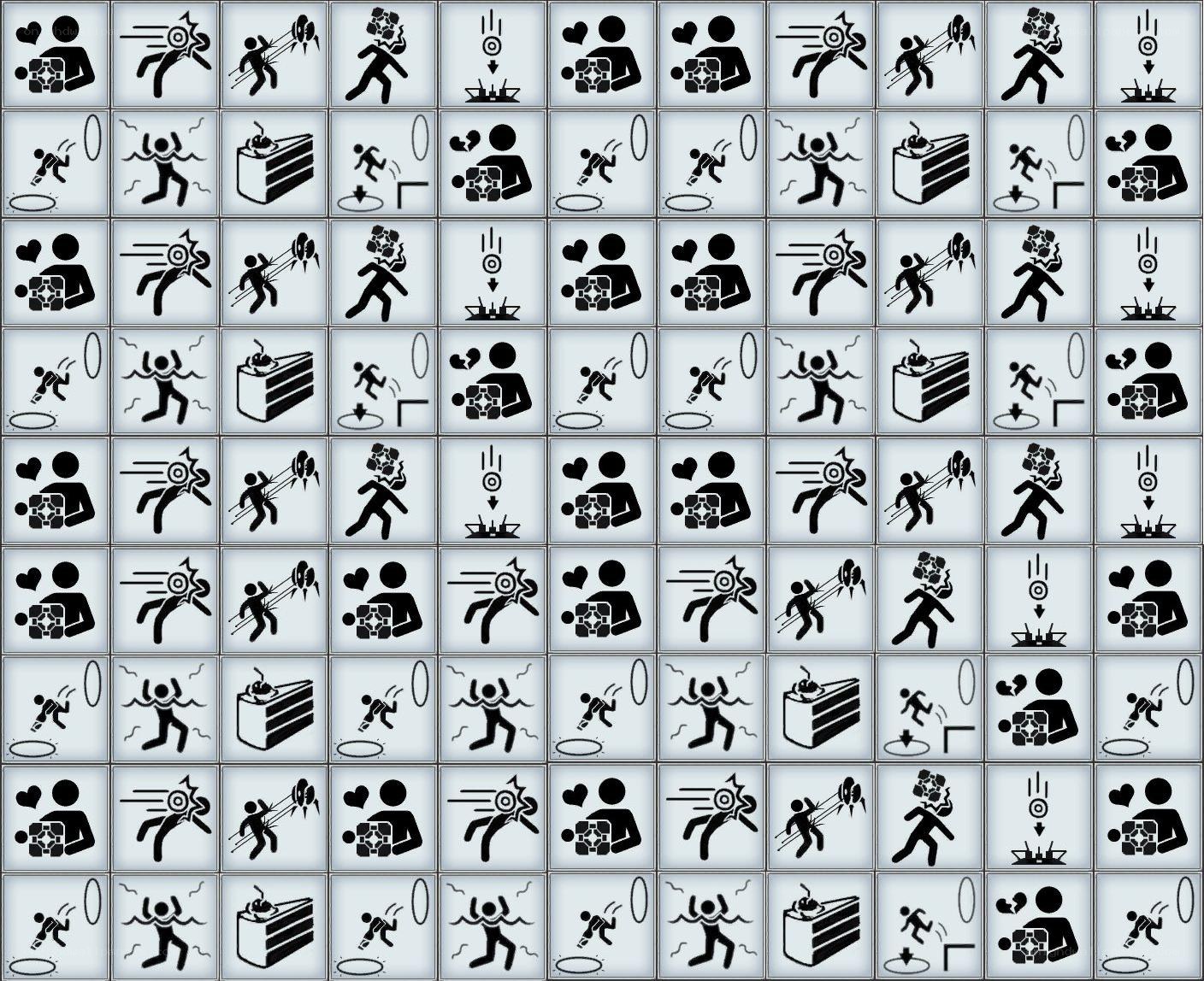 Portal puzzle grid icons