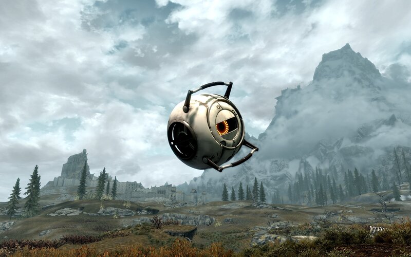 Portal robot in Skyrim