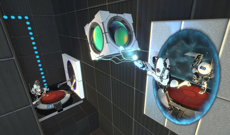 Portal robot puzzle scene