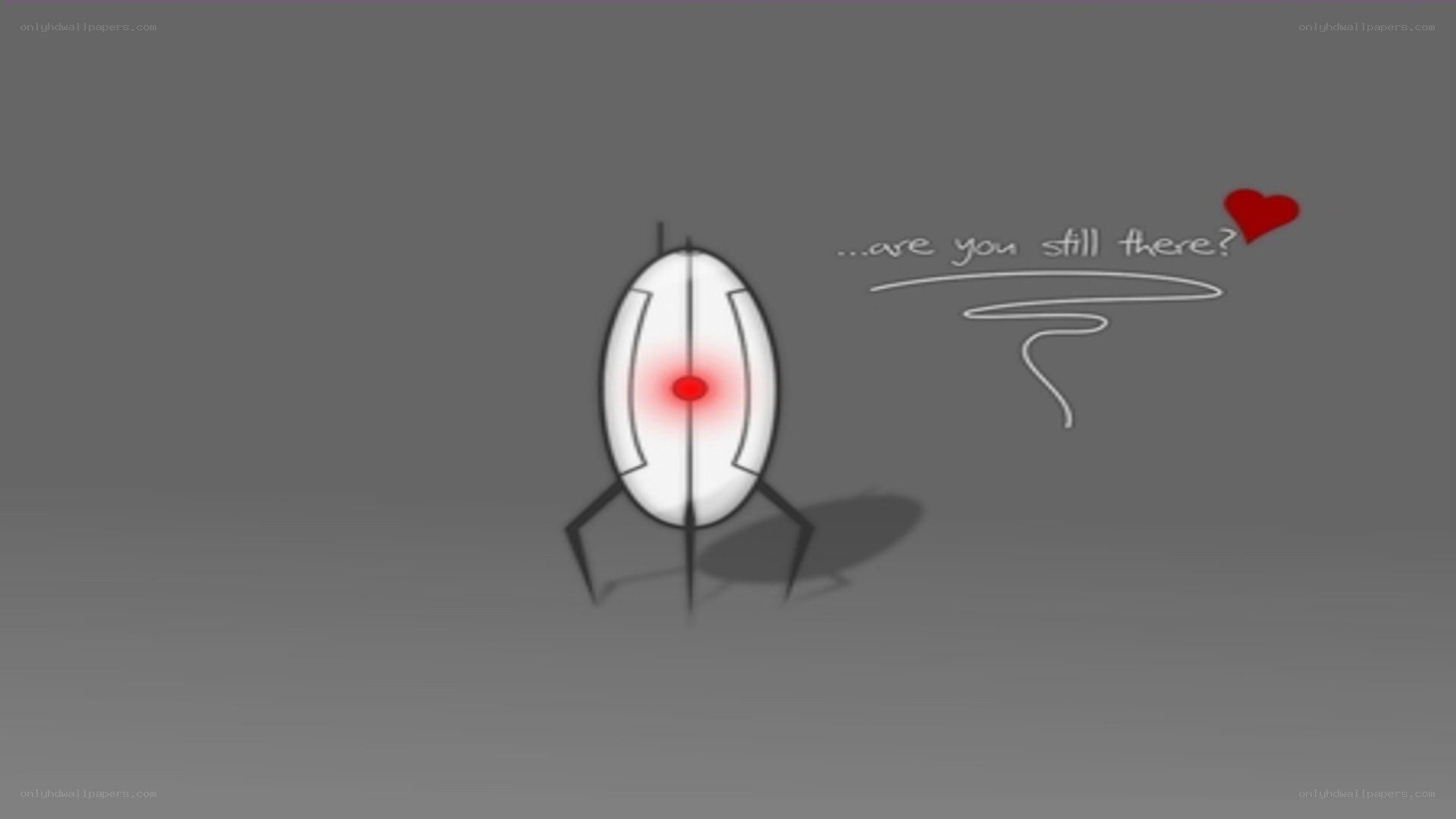 Portal robot with heart