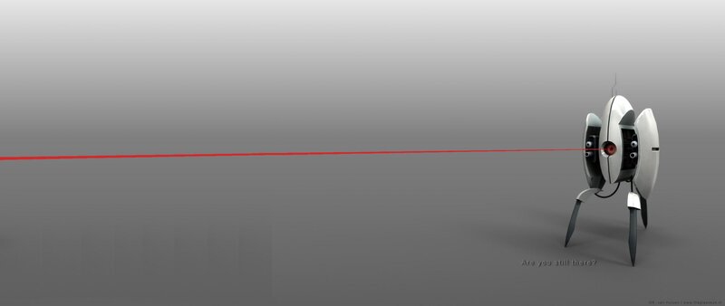 Portal robot with laser beam