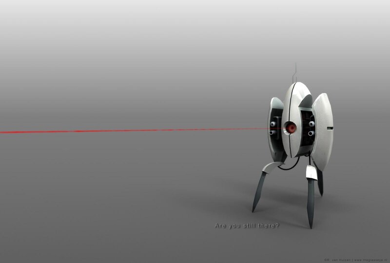 Portal robot with laser