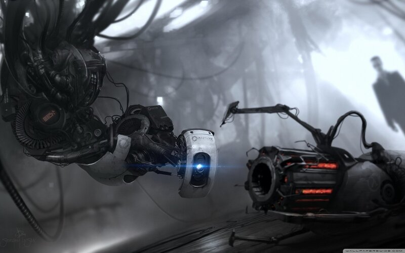 Portal robots in a foggy facility