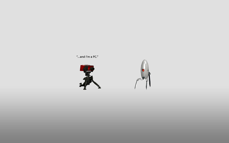 Portal robots in a gray void