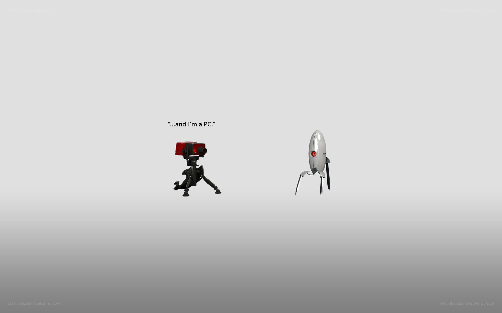 Portal robots in a gray void