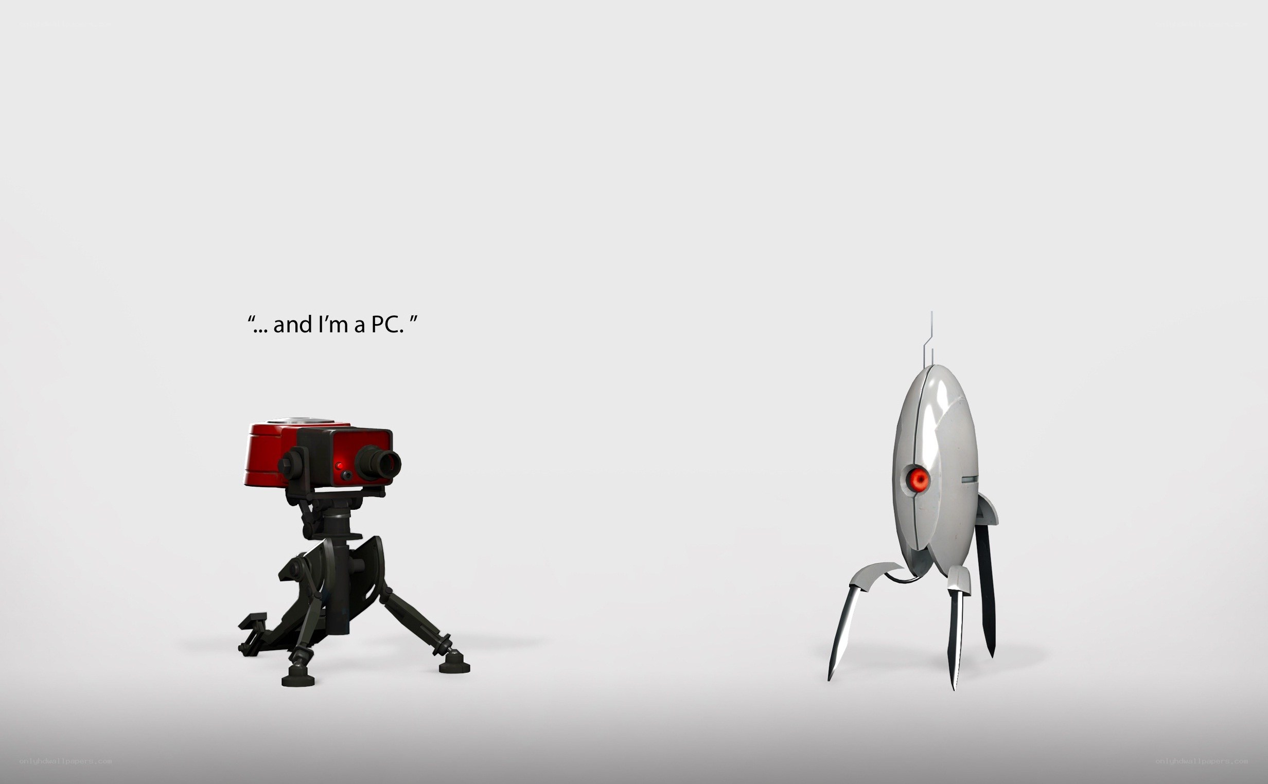 Portal robots scene