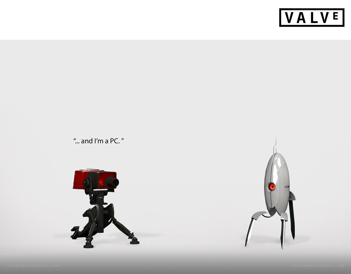 Portal robots scene