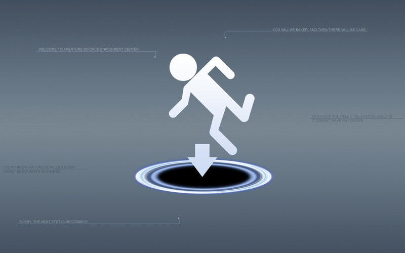 Portal test chamber scene