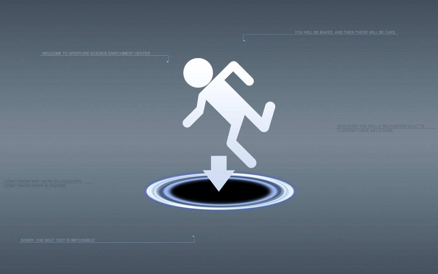 Portal test chamber scene