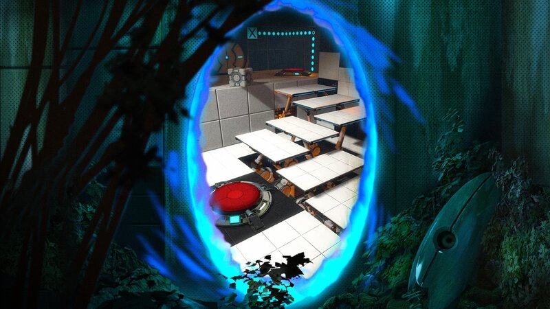 Portal test chamber view