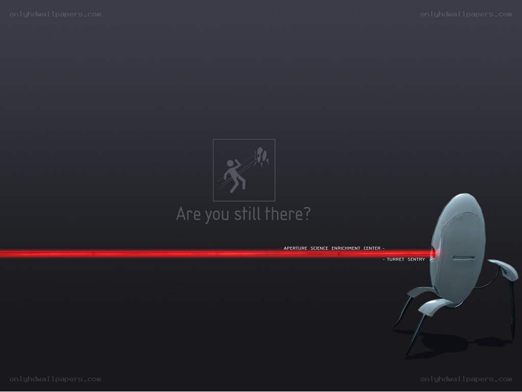 Portal turret scene