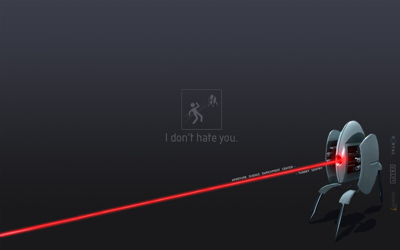 Portal turret with laser