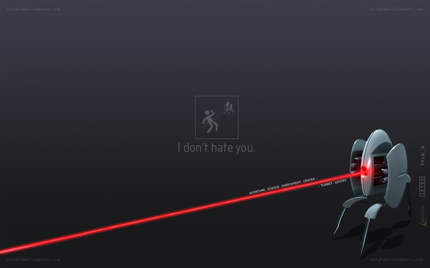 Portal turret with laser