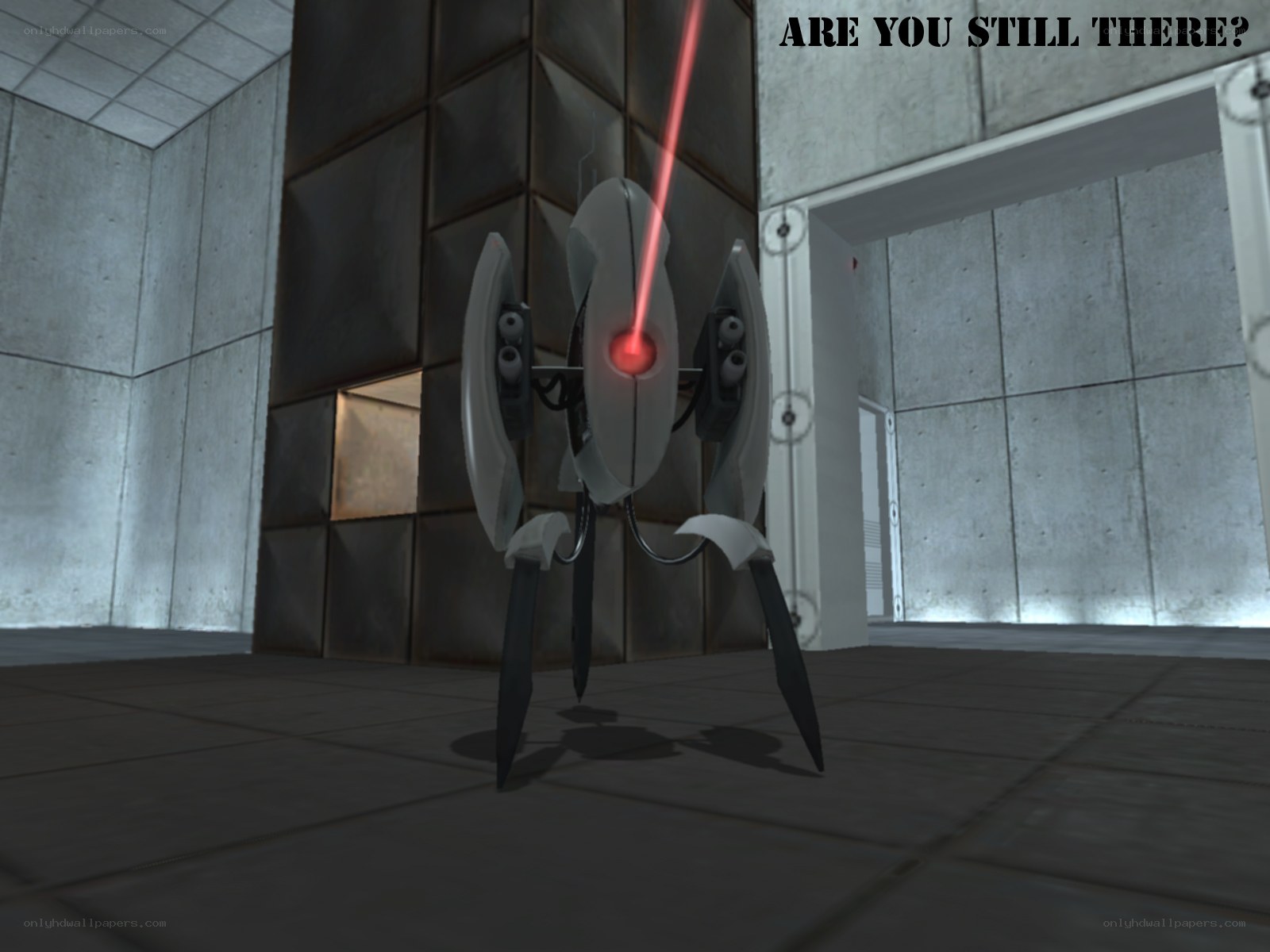 Portal turrets in test chamber