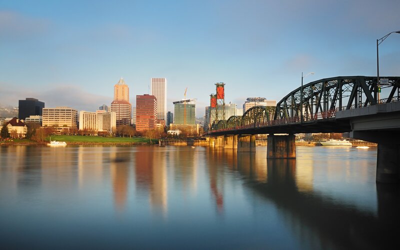 Portland Skyline and Bridge