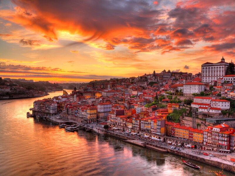Porto Cityscape at Sunset