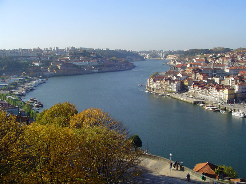 Porto cityscape with Douro River