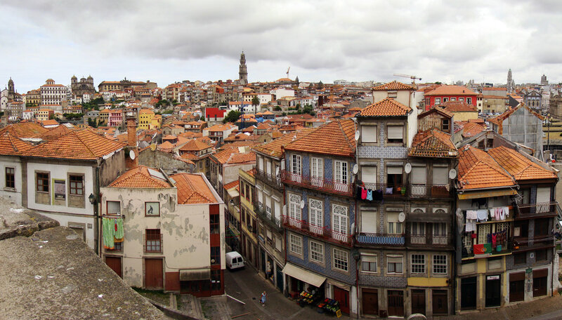 Porto cityscape with historic buildings