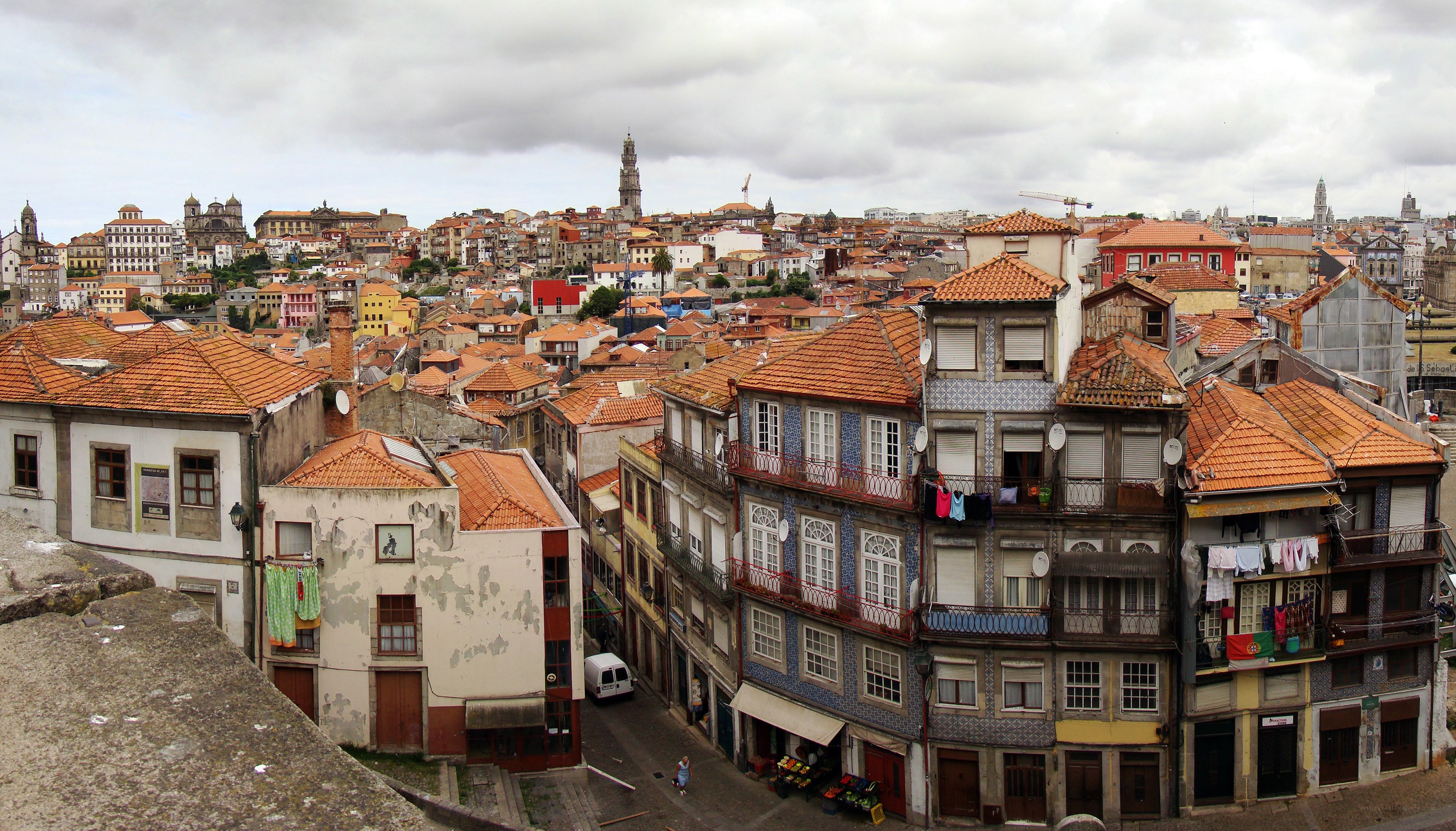 Porto cityscape with historic buildings