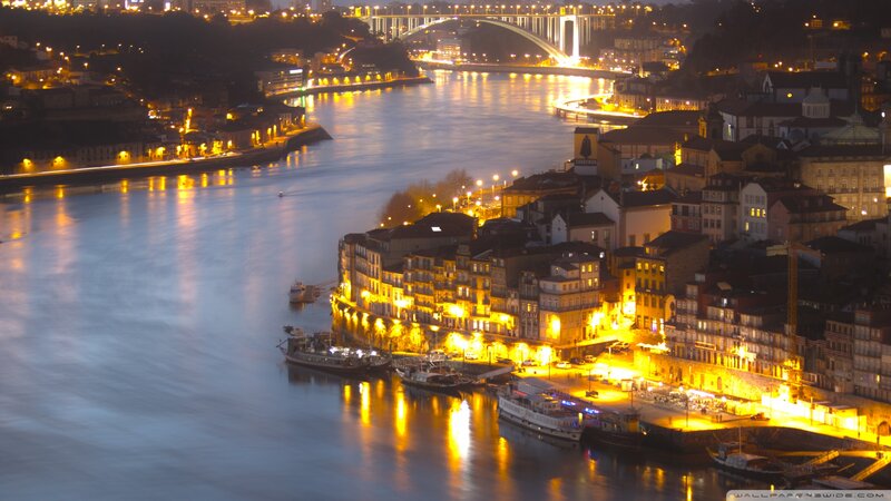 Porto River at Night