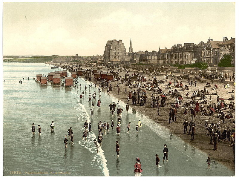 Portobello Beach scene