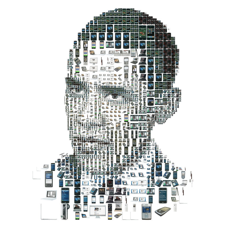 Portrait from tech devices
