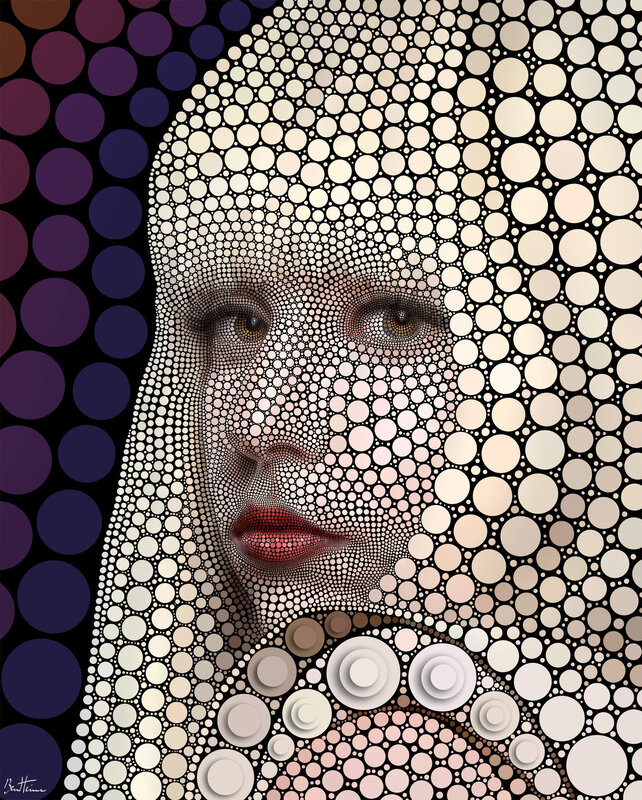 Portrait in Dot Art