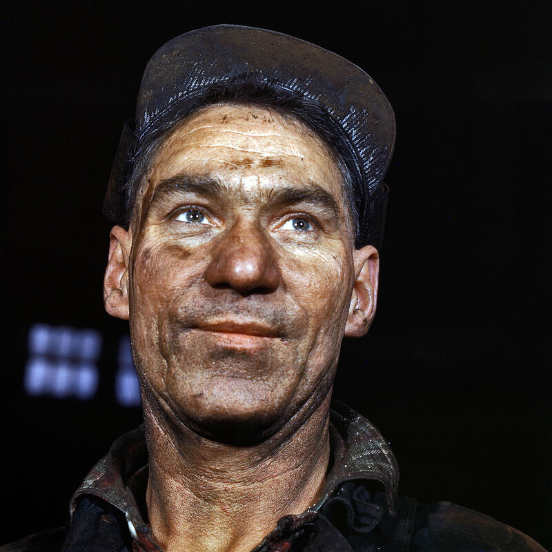 Portrait of a coal miner