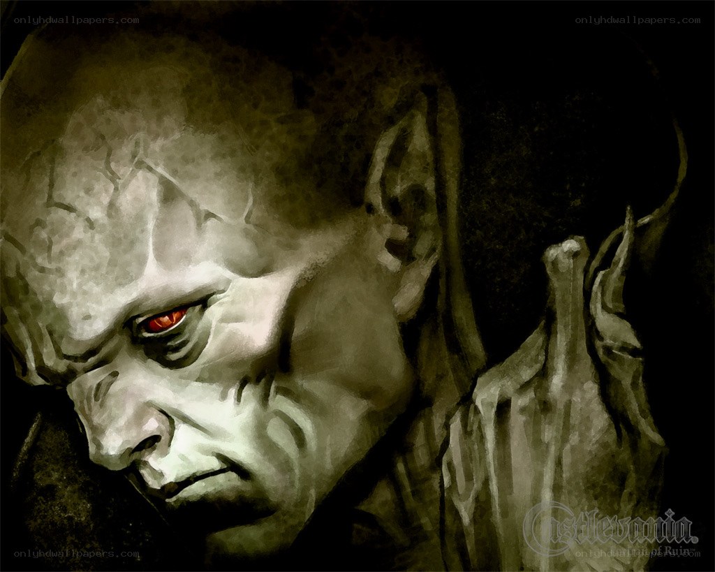 Portrait of a demonic figure