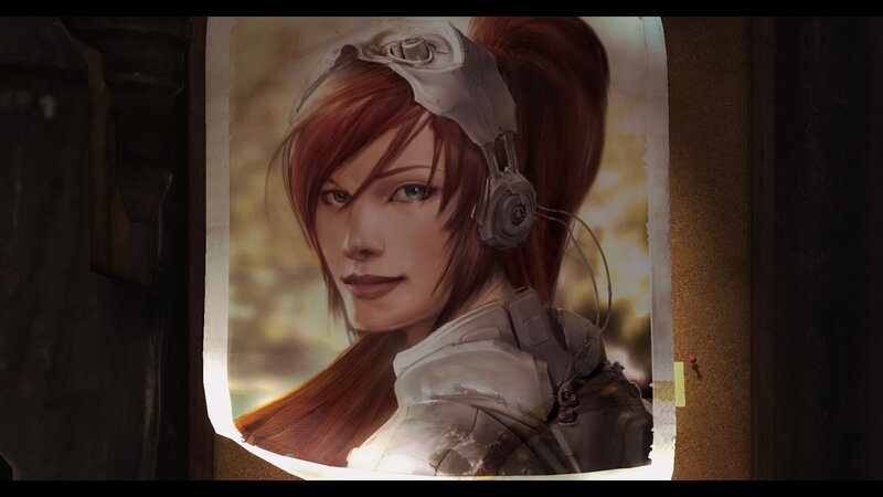 portrait of a female soldier