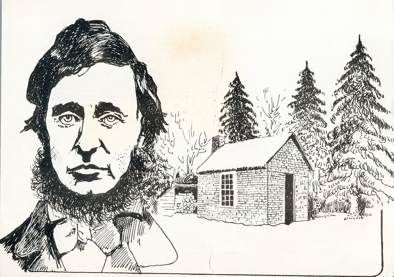 portrait of a man and cabin