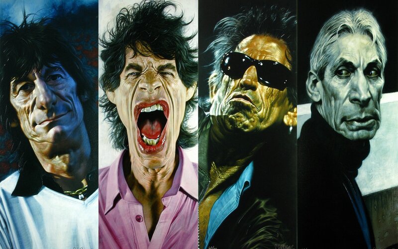 Portrait of a Man — Black, Dramatic, Painting