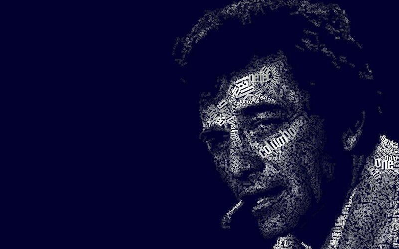 Portrait of a Man — Blue, Serious