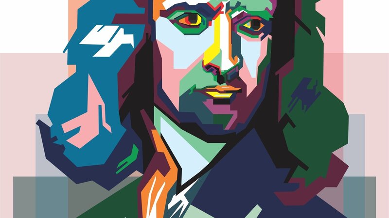 Portrait of a Man — Blue, Vibrant