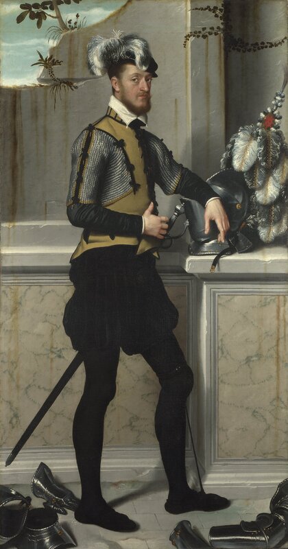 Portrait of a man in armor