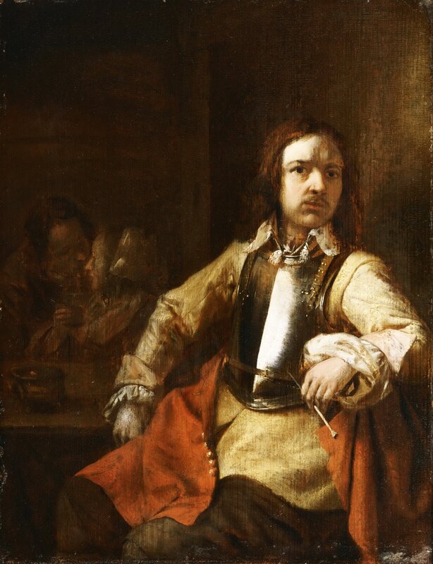 Portrait of a man in armor