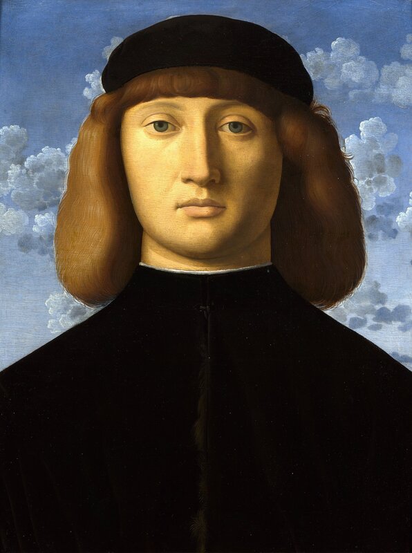 Portrait of a man in black