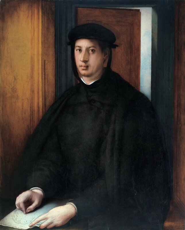 Portrait of a man in black