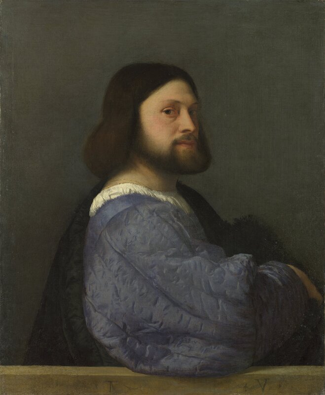 Portrait of a man in blue