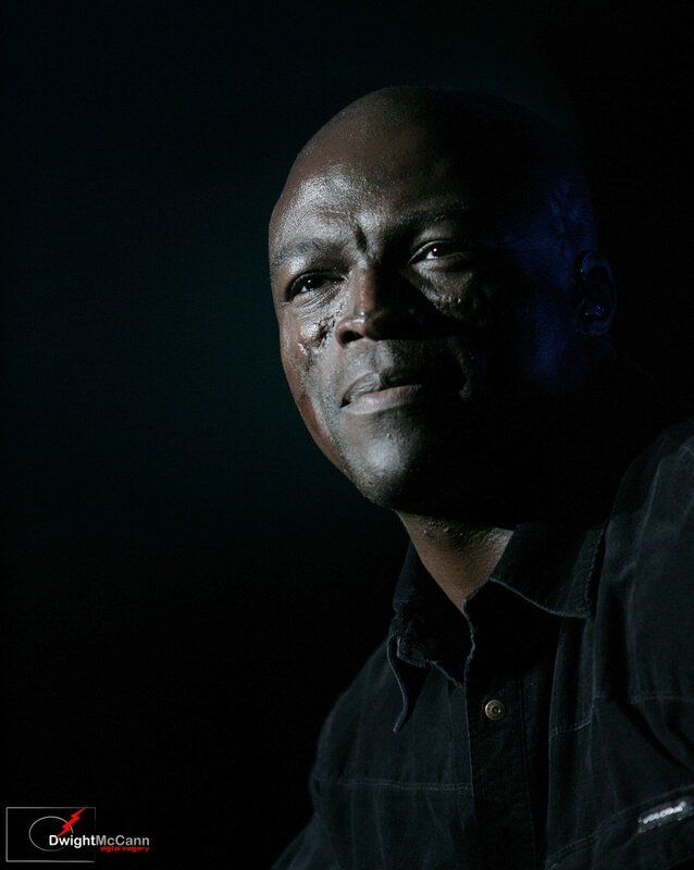 portrait of a man in dark lighting
