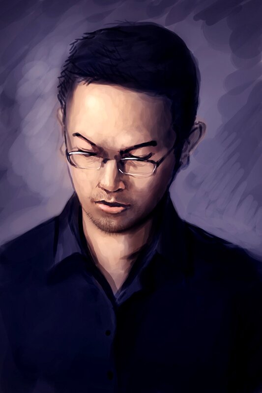 portrait of a man in glasses