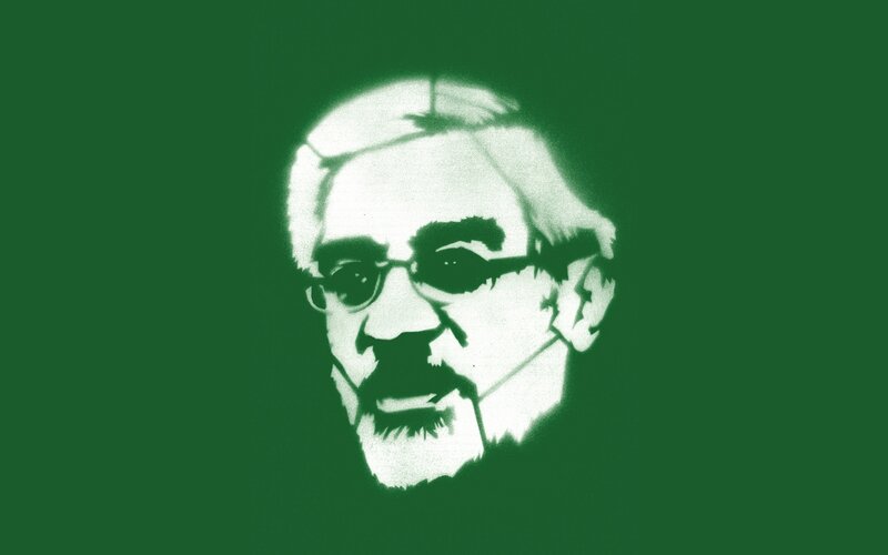 portrait of a man in green